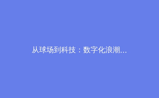 从球场到科技：数字化浪潮如何重塑现代体育产业格局 - 2